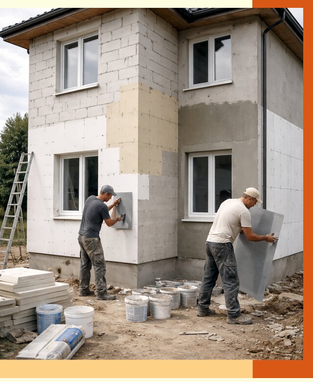 Утепление дома из газобетона в Смоленске от 4307 руб./м² — заказать у ТепломастерСмл